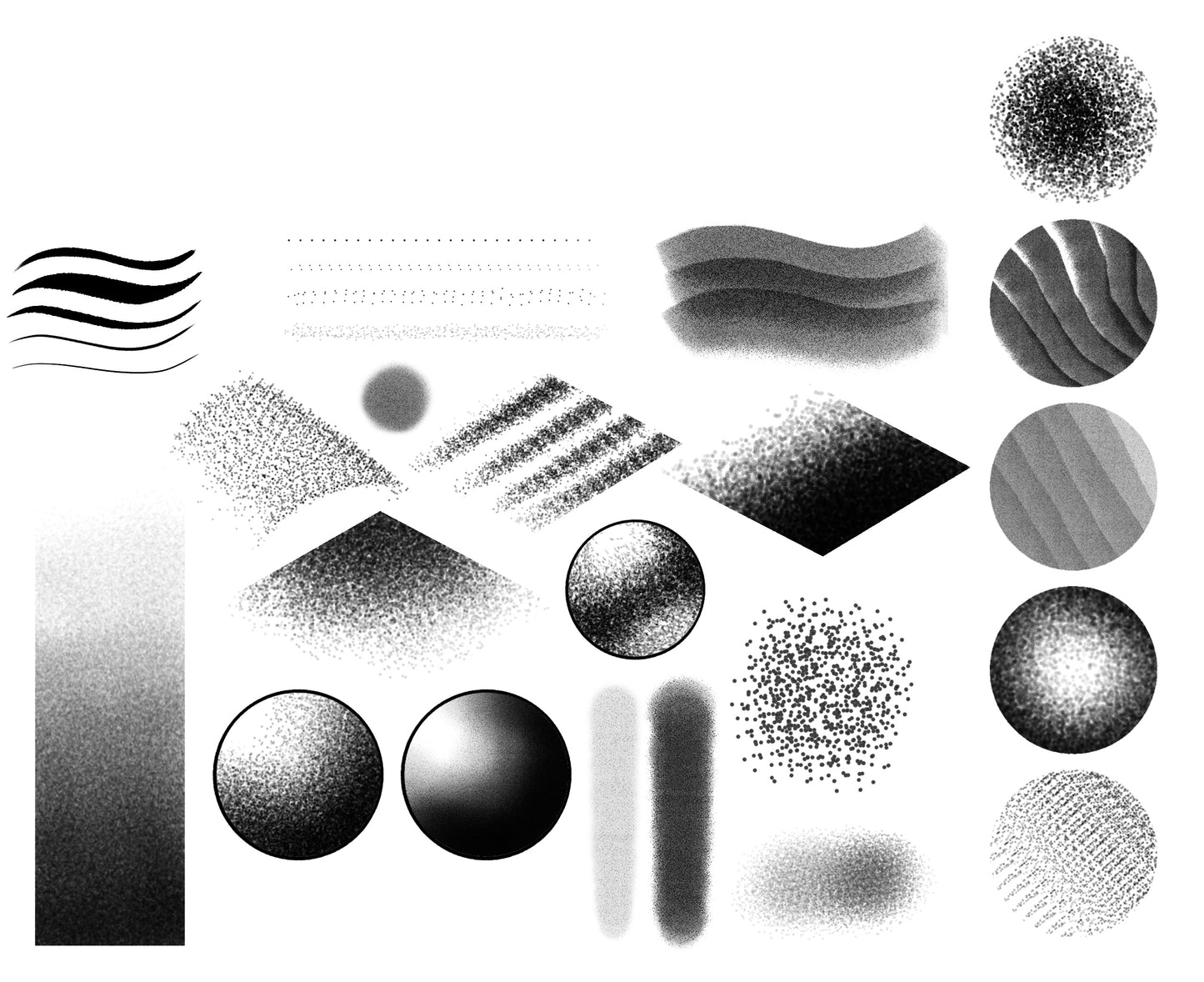 41 Procreate Stipple Shaders and Liners-Perfect for illustrators, Tattooists and Artists | Digital Tattoo Brushes