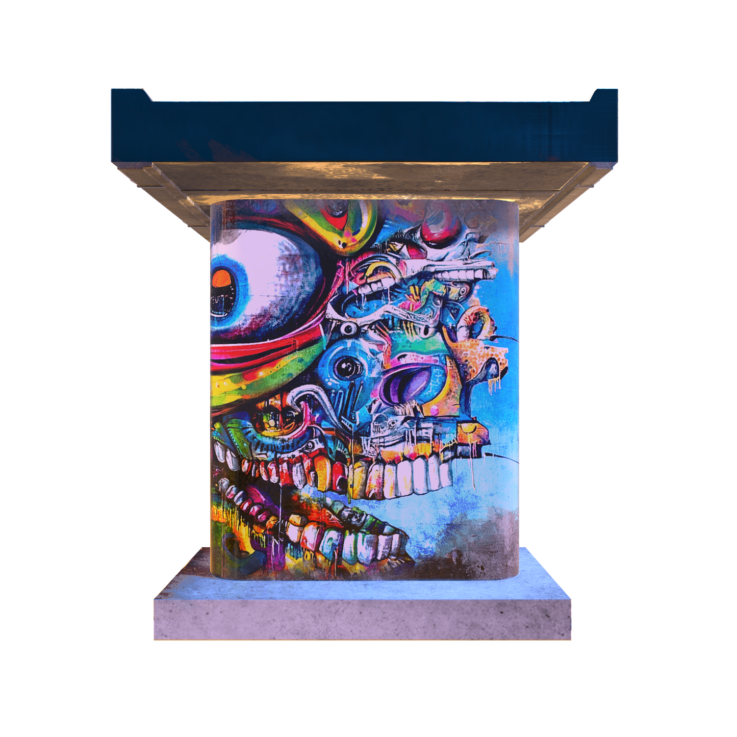 3D Graffiti Procreate Set – 5 Realistic Models & 50 Spray Paint Brushes