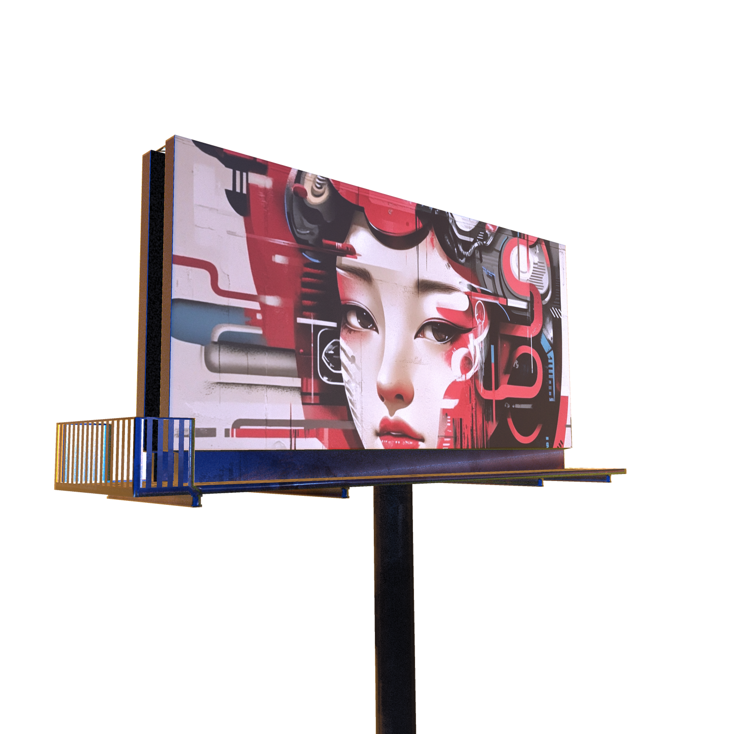 3D Graffiti Procreate Set – 5 Realistic Models & 50 Spray Paint Brushes