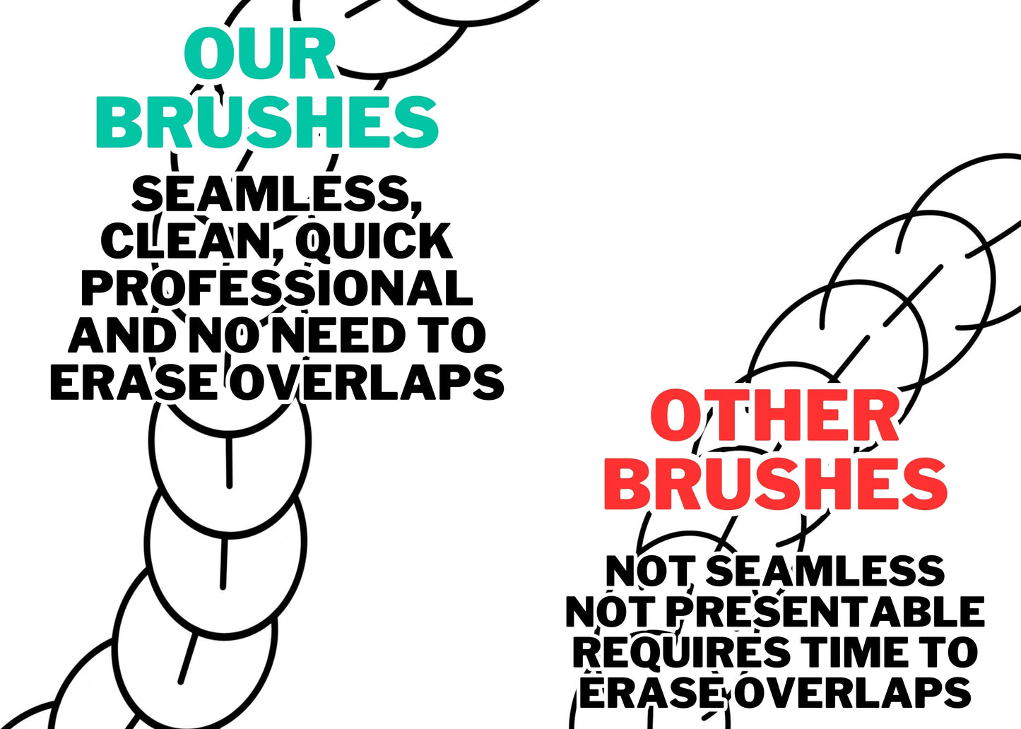 25 Traditional Tattoo Pattern Brushes for Procreate – Seamless moveable Patterns, perfect for tattoo designs