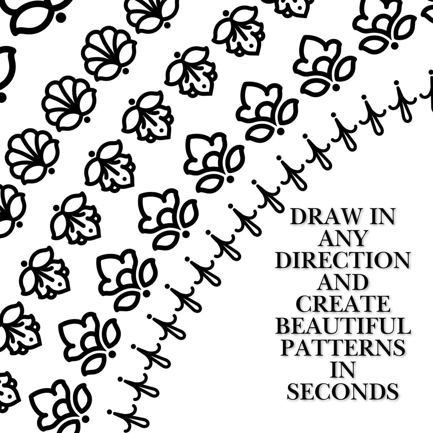 Ornate Elegance Procreate Brush Set – 40 Seamless Tattoo Patterns