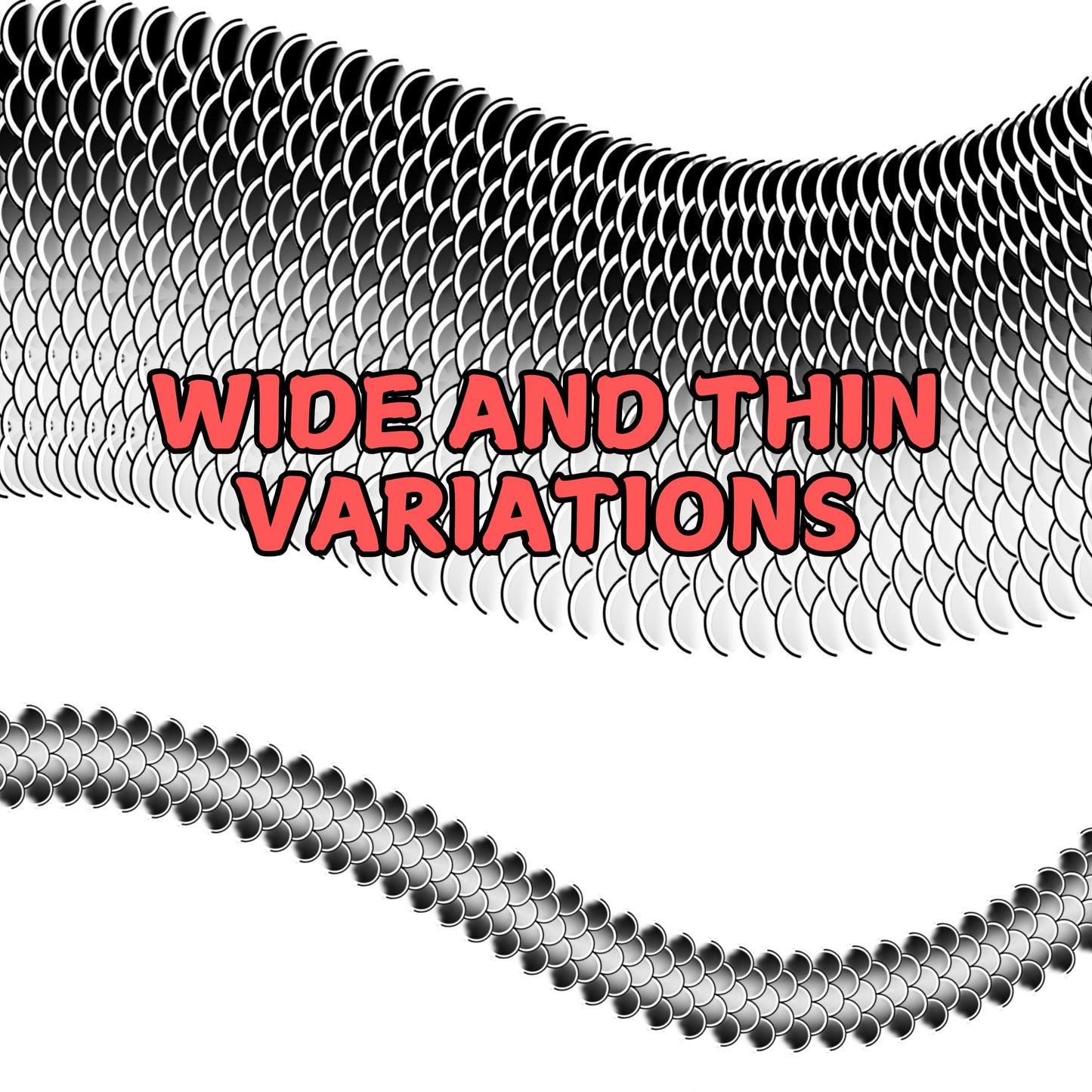 The Ultimate Procreate Scale Brush Set – 33 Seamless, Flexible Brushes!