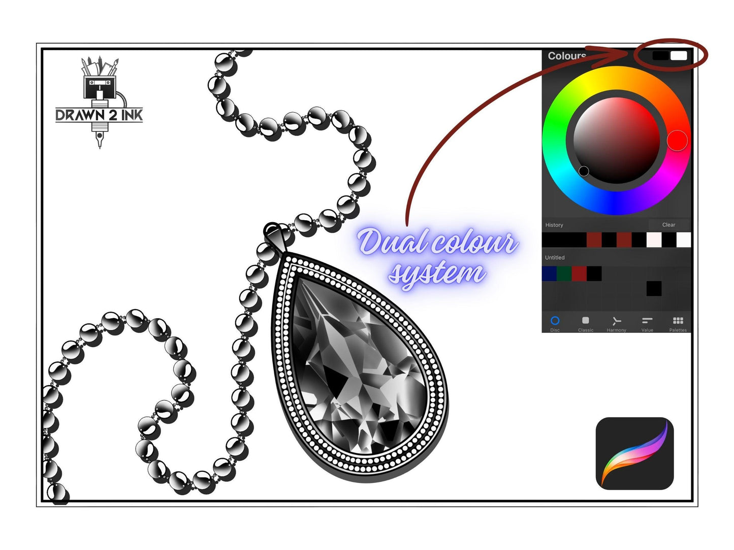 Bead Jewelry Procreate Brush Set – 100 Bead & Charm Brushes for Seamless Designs