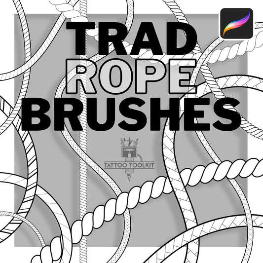 Seamless Rope Brushes for Procreate: Traditional Design Set (Digital Download)