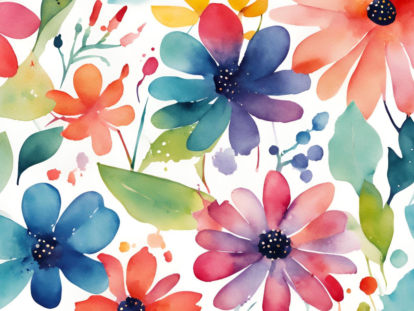 Watercolor Procreate Brush Set – 50 Brushes + 5 Paper Textures + 10 Color Palettes
