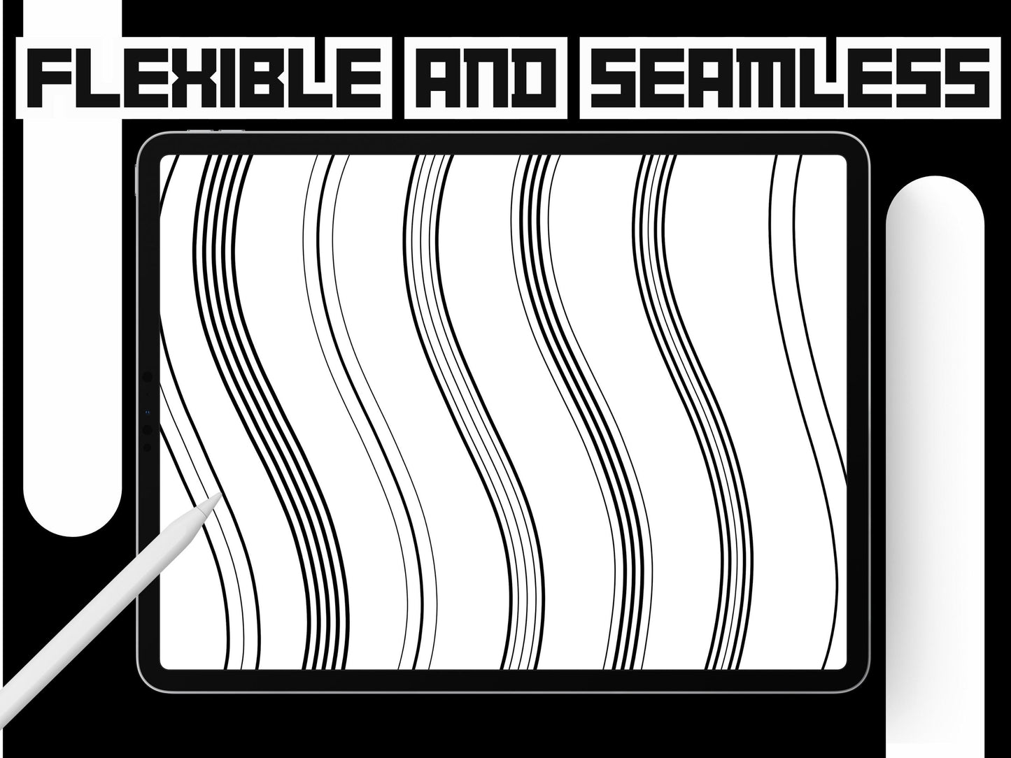 Procreate Parallel Line Brush Set – 14 Clean Multi-Line Brushes for Drawing & Design