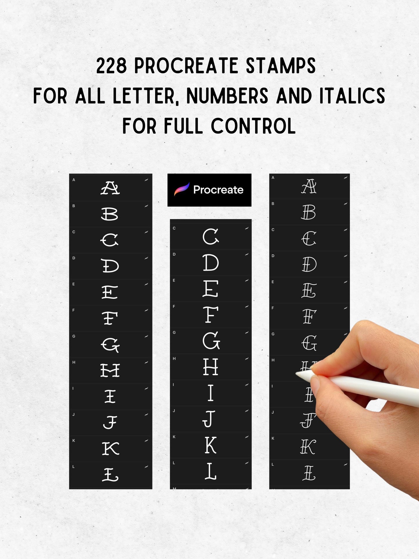 Tattoo Style Font Bundle – Sailor, Soldier & Pirate | Procreate Stamps + TTF and OTF Files