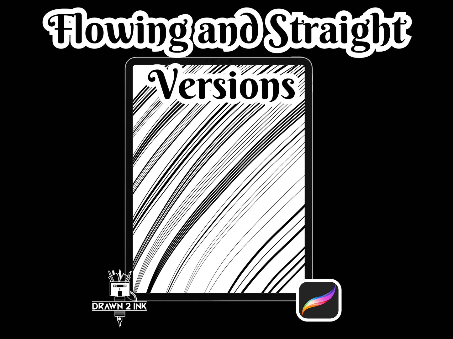 30 Procreate Hair Line Brush Set: Tattoo & Illustration (Digital Download)