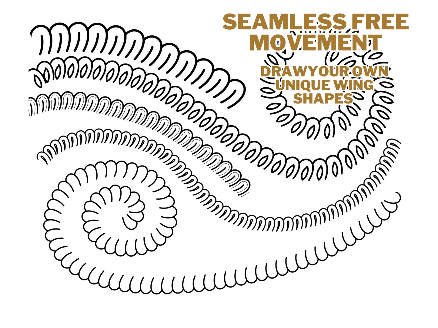 20 Seamless Ornate Borders Brushes for Procreate