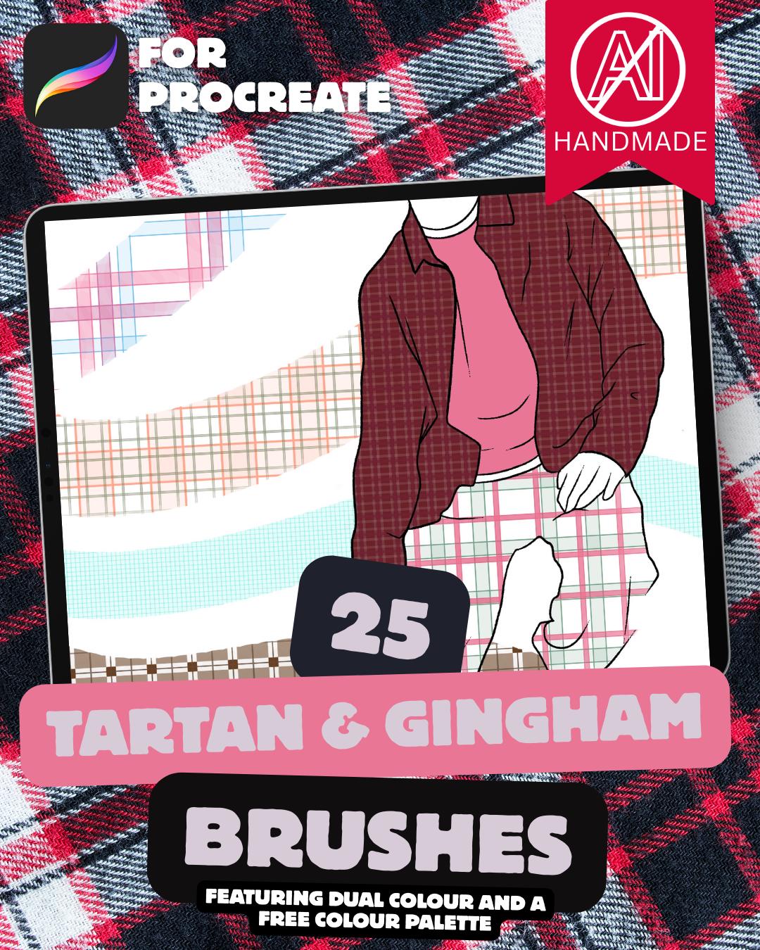 Procreate Seamless Pattern Brush Set | 25 Fabric & Textile Fill Brushes