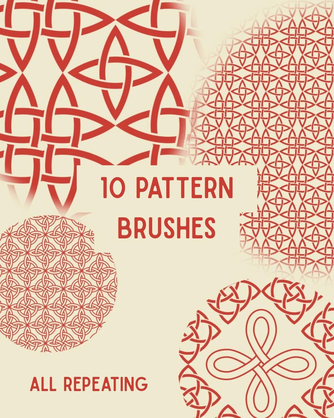 Celtic Procreate Brush Set – Knotwork, Tattoo & Illustration (48 Brushes)